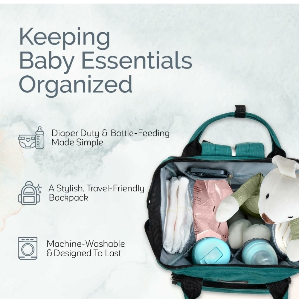 Diaper Bag Backpack Multi Functions - Picture 3 of 5